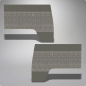 Preview: Türverkleidungen Innenausstattung VW Bus T1 dark grey / mesh grey gittergrau grau Verkleidung Tür VW Bus T1 Samba 55-61